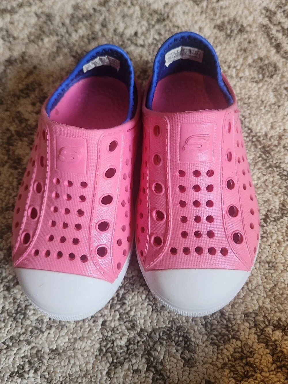 Skechers Kids Pink Slip-On Perforated Water Shoes